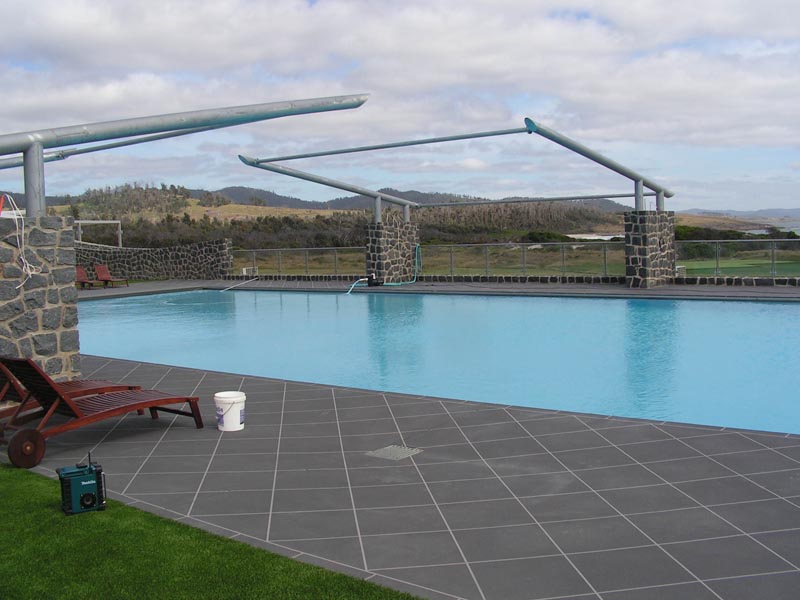 Inground pool installation